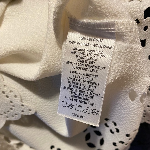 White Blouse with Cuts - Picture 3 of 6